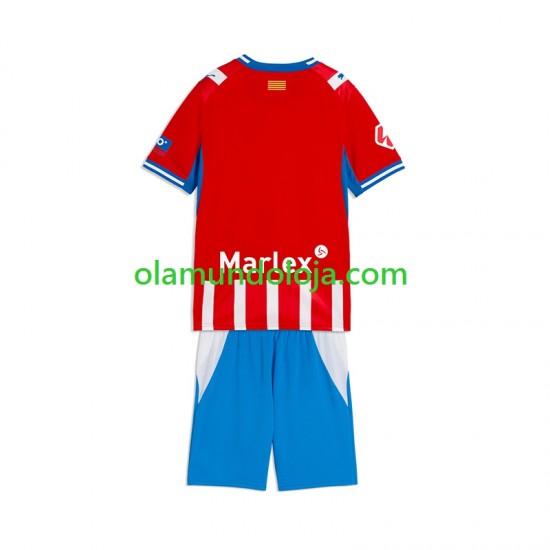 Camisola Girona Criança Equipamento Primeiro 2026-2027 Manga Curta